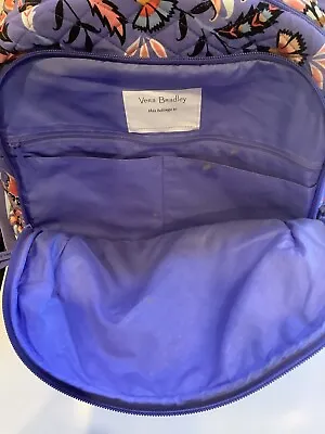 Gently Used~ Vera Bradley Mural Garden Campus Backpack W/ Place 4 Laptop • $52.24