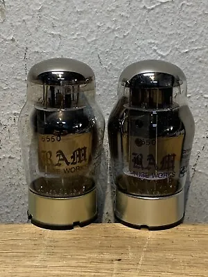 Rare Bottle Vintage RAM Labs USA Manufacture 6550 Vacuum Tube. Nos Matched Pair • $199