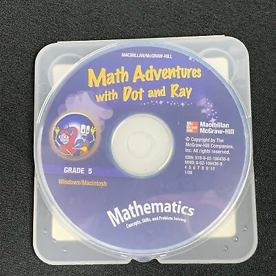 Math Adventures With Dot And Ray Grade 5 Concepts Skills Problem Solving CD Rom • $3.49