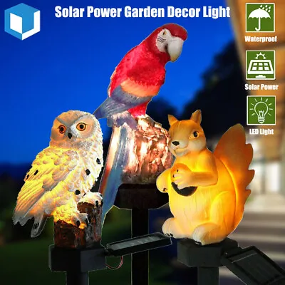$11.99 • Buy Solar Power LED Animals Lawn Light Waterproof Garden Landscape Resin Decor Lamp 