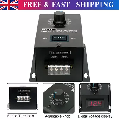 PWM Motor Speed Controller PWM Regulator 12V 24V 48V 40A Variable Transformer • £32.99