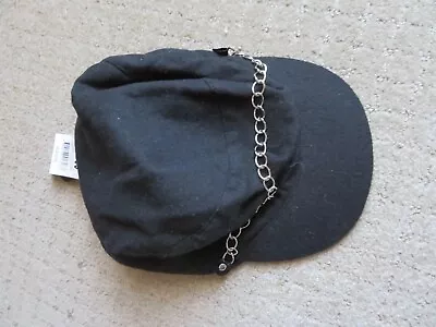 Big W Cuban Hat With Chain Band - Black - Size L/XL - New With Tags • $7.49