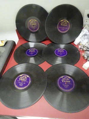 $19.99 • Buy 6 Harry Lauder 12  Victor 78 RPM Purple Label Records