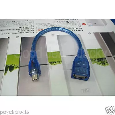 Blue Full Copper OTG Host Cable Micro To USB Female For SAMSUNG Sony Android • $7.77