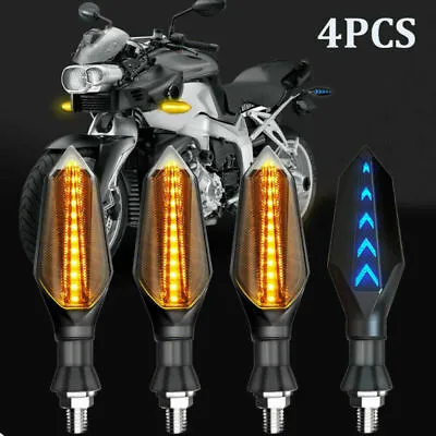 Motorcycle LED Turn Signal Flowing Indicator For Yamaha YBR 125 YZF R15 TX660 MT • $25.48