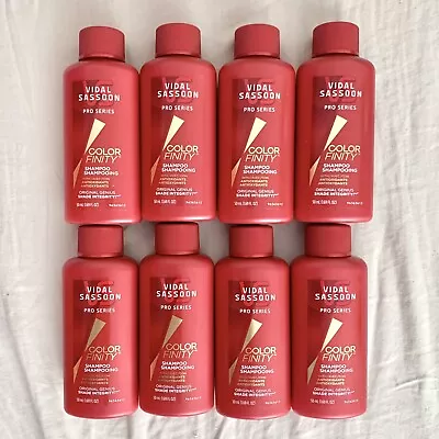 8 Pack Vidal Sassoon Pro Series Color Finity Shampoo 1.69oz Each Travel Size NEW • $32.99