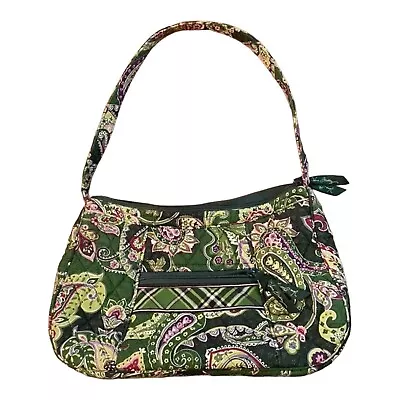 Vera Bradley Purse Chelsea Green Retired Pattern Small Shoulder Bag Preppy • $13.99