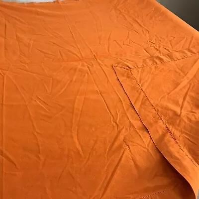 Mahogany Tablecloth Rectangle 100% Cotton Solid Orange Boho Cottage-core 54 X58  • $10