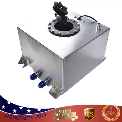 1 PCS Racing/street Fuel Cell Gas Tank 5 Gallon+Level Sender Drift/polished • $59.26