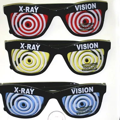 $19.18 • Buy X-Ray Vision Glasses (Choose Your Color) Red Blue Yellow Specs Wayfarer Adult