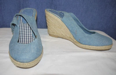 £6.75 • Buy Blue Denim Wedges, M & S COLLECTION, Size 5.5, Worn Once