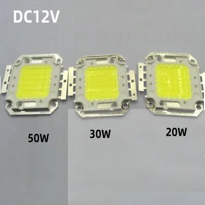 12V 10W 20W 30W 50W High Power Integrated COB LED Lamp Diode SMD White Light DIY • $1.05