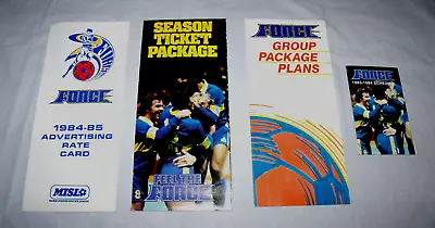 Cleveland Force MISL Indoor Soccer Ticket Brochure Lot Of 4 From 1983-1985 EXC • $17.50