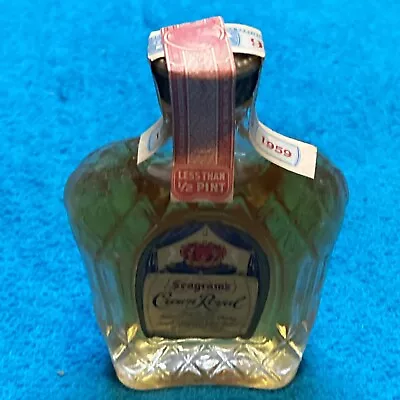 VINTAGE COLLECTOR BOTTLE OF SEAGRAMS CROWN ROYAL .Miniature New 1959 • $90