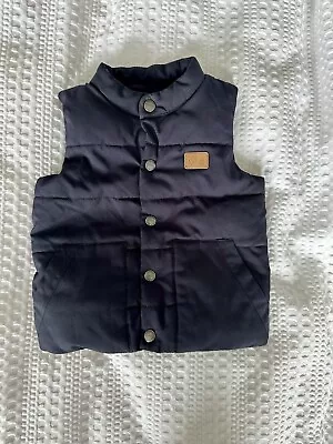 Next Child Gilet Navy Blue -  Age 2-3 - RRP £20 • £4.99