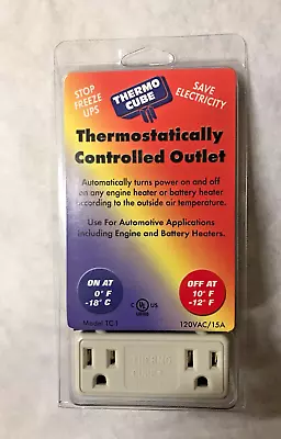 $12 • Buy TC-1 Cold Weather Thermo Cube: Thermostatically Controlled Outlet - 120VAC/15A