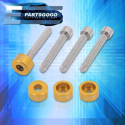 $10.99 • Buy For Acura Honda Bseries B16 B17 B18 JDM Distributor Cam Cup Washer Bolt Kit Gold