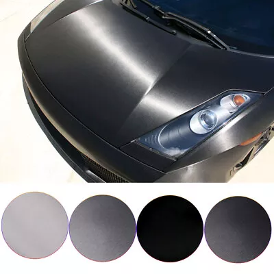 Matt_Brushed Aluminum Vinyl Wrap Car Film Brushed Sticker Scratch Resistant Film • $7.69