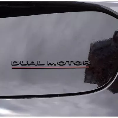 Dual Motor For Tesla Model 3 Y X S Rear Trunk Tailgate Emblem Badge Decal Black • $11.25