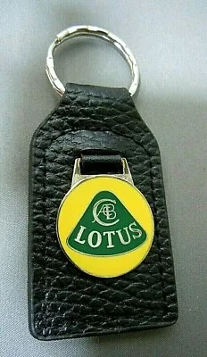 LOTUS G/Y Leather Key Fob Key Ring  Elan Europa Seven • $11.99