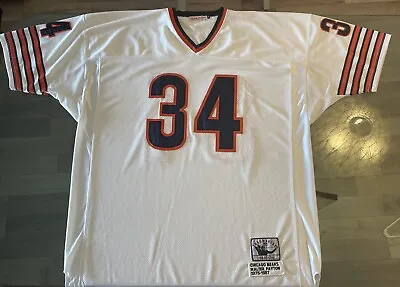 Walter Payton Chicago Bears Mitchell & Ness Stiched Throwback Jersey Sz 58 3 XL • $70