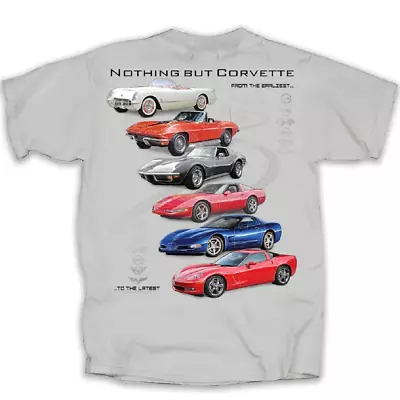 Nothing But Corvette Chevrolet Mens T Shirt C1-C6 Licensed • $24.99