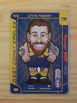 2016 AFL Teamcoach Footy Pop-Ups Card PU-50 Chris Masten West Coast • $1.25