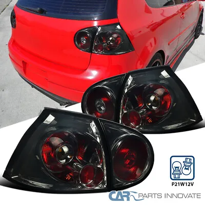 $93.95 • Buy Fits VW 06-09 Golf Mk5 GTI Rabbit R32 Smoke Tail Lights Tinted Rear Brake Lamps