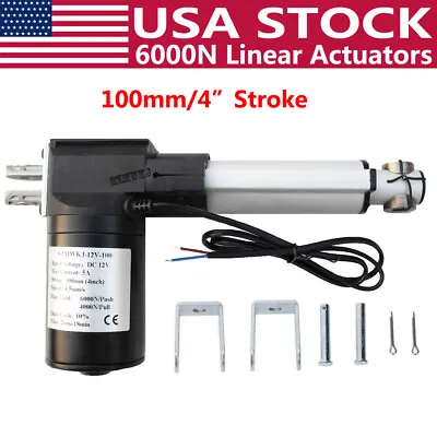 4  6000N Electric Linear Actuator 1320LBS Pound Max Lift Heavy Duty 12V DC Motor • $49.99
