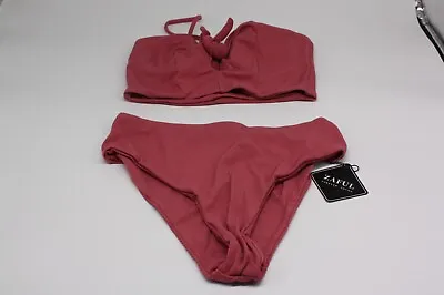 $16.97 • Buy NEW! Zaful Bikini Medium Tulip Pink Bathing Suit Summer