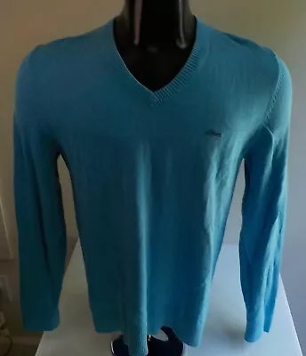 S. OLIVER V-Neck Pullover Sweater Turquoise  SZ MEDIUM • $22.46