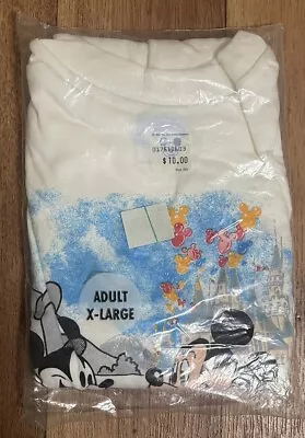 Vintage 1988 MICKEY MOUSE 60th Birthday (XL) T-Shirt In Original Bag STEAMBOAT • $54.99