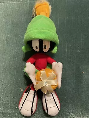 Vintage Nanco Marvin The Martian Holding Present Plush 8” • $16