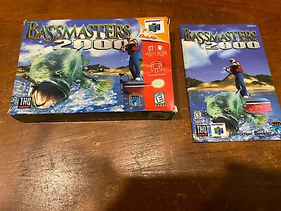 Bassmasters 2000 For N64 Box And Book Only NO CART. Authentic • $29