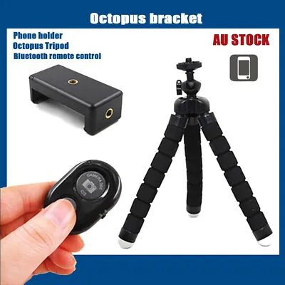 $7.59 • Buy Mini Monopod Flexible Leg Octopus Tripod Bracket For Mobile Phone Camera Holder