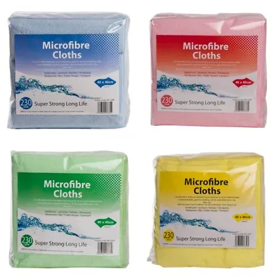 Professional Large Microfibre Cloths Car Cleaning Detailing Soft Duster Towel • £139.59