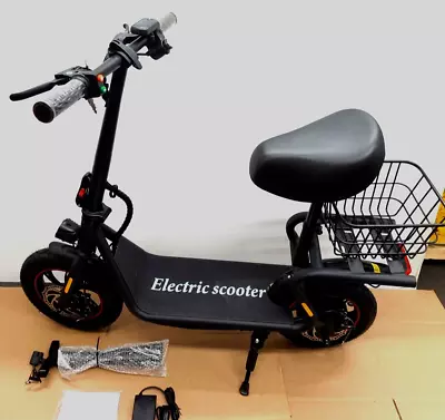 Electric Scooter 500W Motor Speed 19Mph/25 Miles W/ Seat Carry Basket And Keys • $127.50