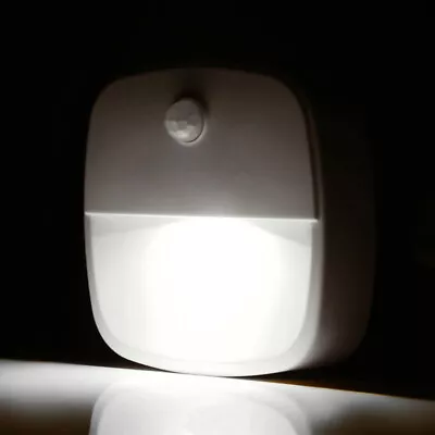 Plug-in LED Motion Sensor Night Light Motion Activated Energy Efficient Lights • $11.09