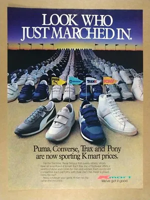 1984 Kmart Puma Converse Trax Pony Shoes Vintage Print Ad • $9.99