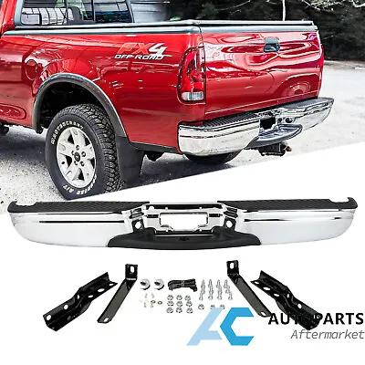 For 1997-2003 Ford F150 Styleside / 1997-1999 F-250 Rear Bumper Assembly Chrome • $253.99