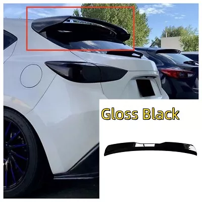 Hatchback Universal Car Rear Trunk Roof Lip Spoiler Tail Trunk Wing Gloss Black • $40