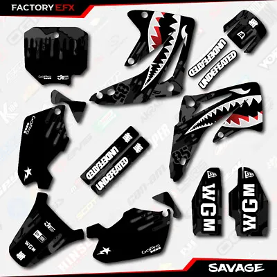 Black Savage Racing Graphics Kit Fits Honda Cr85 03-07 CR 85 Decal 2003-2007 • $49.99
