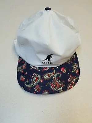 Kangol Design Leather Strapback Cap Made In The USA W/Damage See DESCRIPTION/PIC • $10