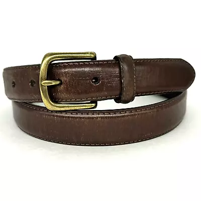 RED WING Leather Belt W/ Solid Brass Buckle - Made In USA - Size 40 Brown 96549 • $27.99