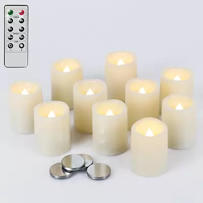 DRomance Flameless Flickering LED Votive Candles With Remote Battery Operated X • $26.79