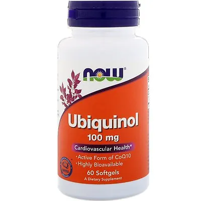 Ubiquinol 100mg Strength Softgels Now Foods - 60 • $93.41