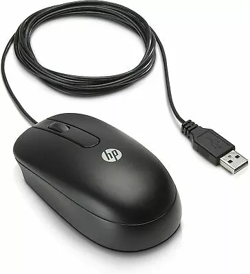 NEW Original HP Wired USB Optical DPI: 800 Mouse Black - QY777AA FREE SHIPPING • $7.99