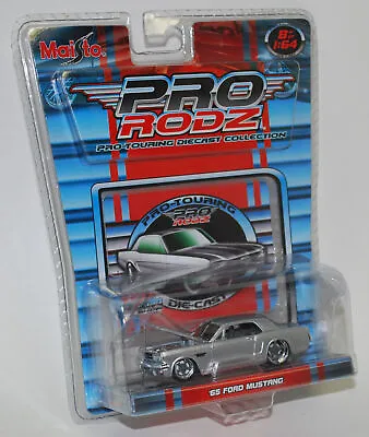 Maisto Pro Rodz 1/64 '65 Ford Mustang Dark Silver Htf • $8.99