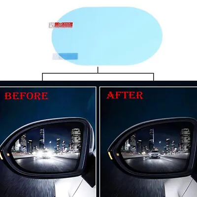 $3.61 • Buy 2x Car Rainproof Anti Fog Anti-glare Rearview Mirror Film Cover Trim Accessories
