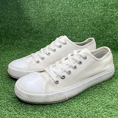 H&M Men's Shoes Tennis Canvas White Low Top Shoes Size 8.5 Euro 41 By H&M BRAND • $17.49